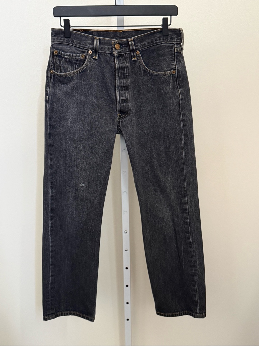 Levi's 501 Black Straight-Leg Jeans